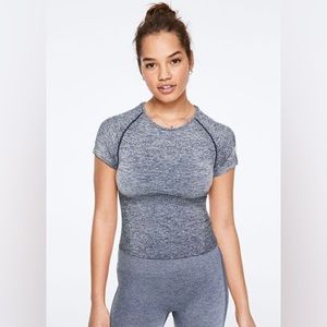 Victoria’s Secret PINK Seamless Workout Short Sleeve Crop Top